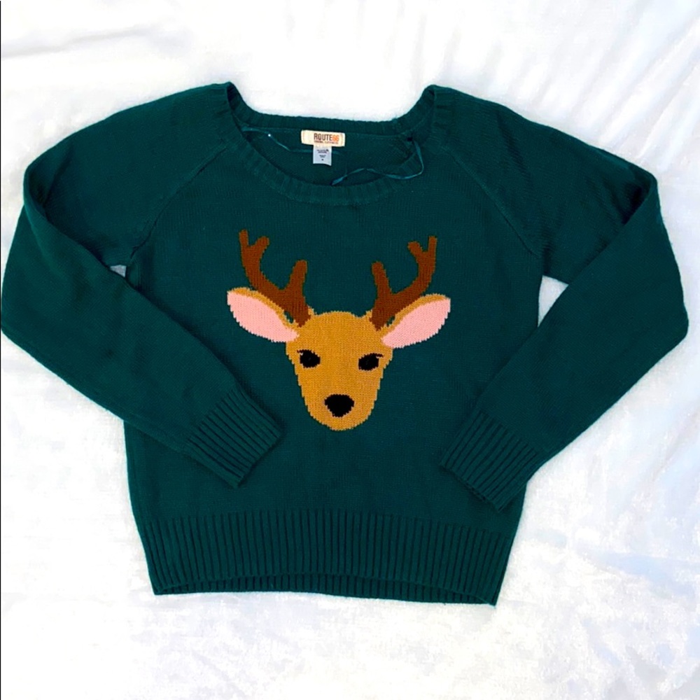 ✨Route 66 reindeer sweater